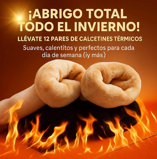 PACK 12 CALCETINES TERMICOS - DEJA EL FRIO DE LADO🤩